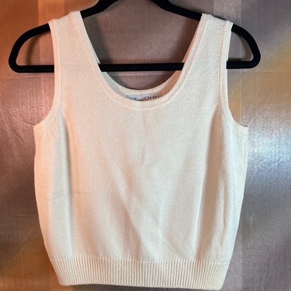 St. John Collection Cream Camisole Top - Picture 1 of 4